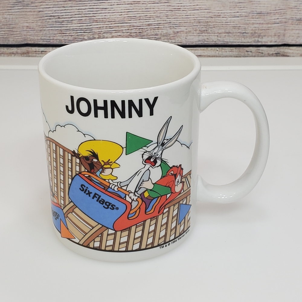 Vintage 1994 Six Flags coffee mug